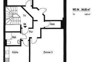 Helle und 94 qm große 3 Zimmer Wohnung mit sonnigem Südbalkon im Zentrum von Bremen – Außer der Schleifmühle 47, 28203 Ostertor, Bremen – Vorschaubild 10