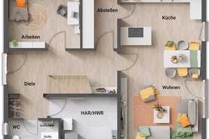 Gut geschnittenes Designhaus mit Arbeitszimmer auf schönem Grundstück in Zehlendorf – Berlin – Vorschaubild 3