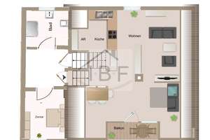 Gepflegte Dachgeschosswohnung mit Balkon in ruhiger Lage – Die vollständige Adresse der Immobilie erhältst du vom Anbieter., 57074 Kaan-Marienborn, Siegen – Vorschaubild 6