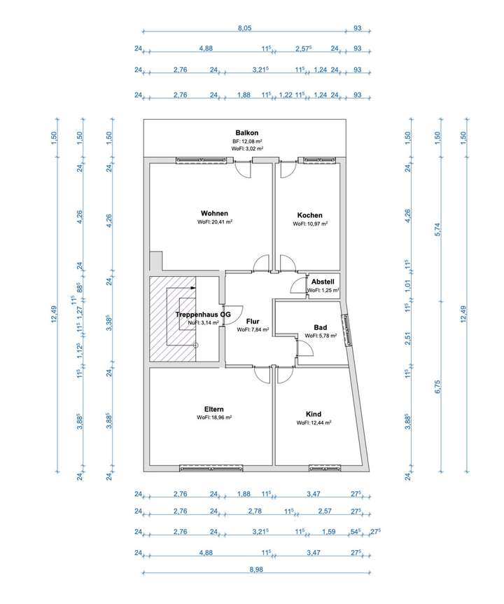 S&P | Grundriss 2. Obergeschos