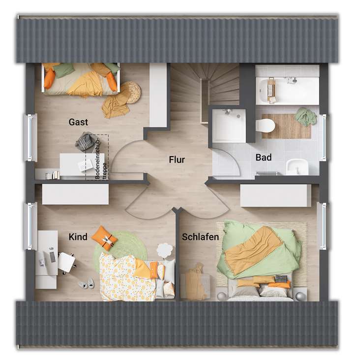 Grundriss-Einfamilienhaus-Raum