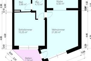 2 Zimmer ETW Kapitalanlage in Stöcken – Die vollständige Adresse der Immobilie erhältst du vom Anbieter., 30419 Stöcken, Hannover – Vorschaubild 2