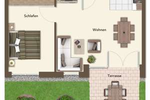 HELLE 2-ZIMMER-WOHNUNG mit traumhafter Terrasse inkl. Gartenanteil im Dortmunder Lichtendorf – 44289 Sölderholz, Dortmund – Vorschaubild 7
