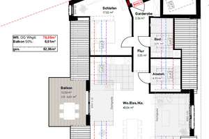 hochwertige 3-Zimmer Wohnung 
mit Küche und Stellplatz
in Rheine-Eschendorf zur Miete! – Die vollständige Adresse der Immobilie erhältst du vom Anbieter., 48429 Rheine – Vorschaubild 9