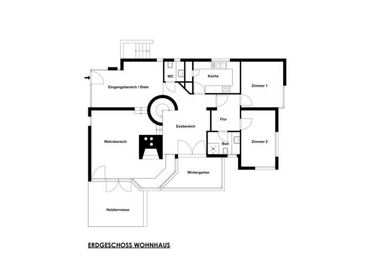 Erdgeschoss Wohnhaus