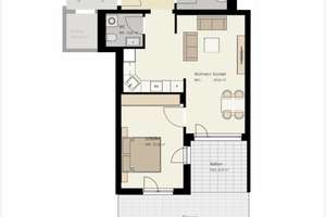 Schöne 3-Zimmer-Wohnung in Leipzig mit Seenähe, große Terrasse, Fußbodenheizung, EBK, 2 Bäder – Bornaische Straße 172, 4279 Dölitz-Dösen, Leipzig – Vorschaubild 12