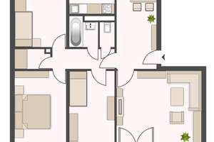 Charmante 4 Zimmer Wohnung