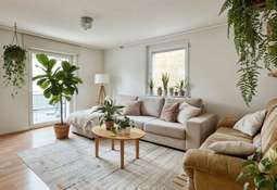 Wohnzimmer mit Einrichtung