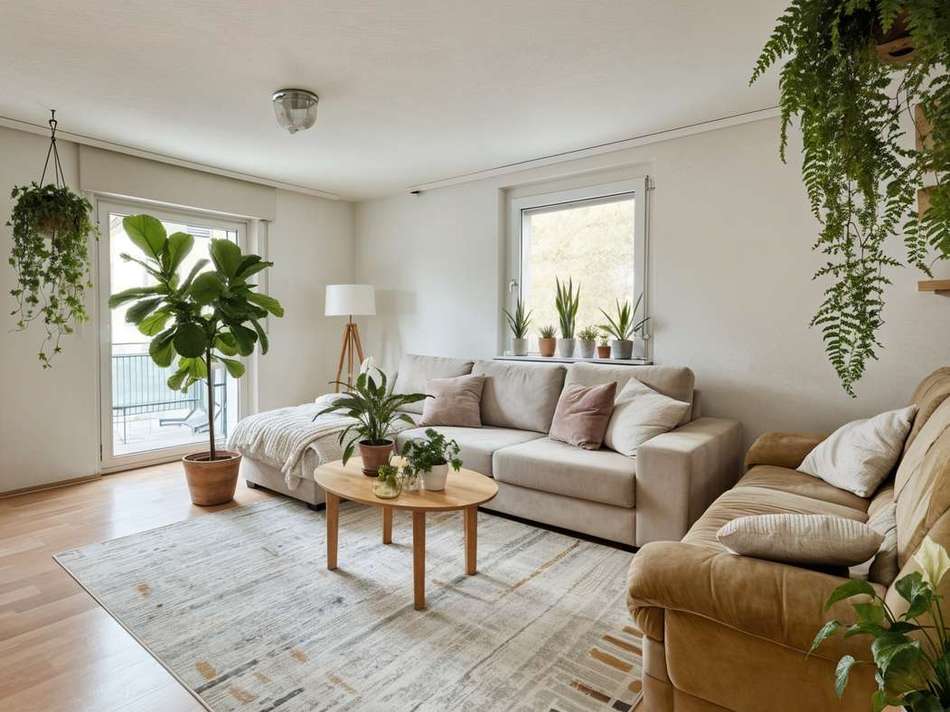 Wohnzimmer mit Einrichtung