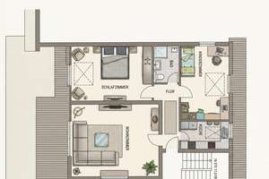 Gemütliche Single-Wohnung.