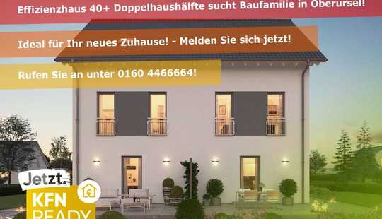 Bild von 🏗️🏡 Doppelhaushälfte mit 149 m² EH40+ QNG 💚 in Oberursel OT sucht Baufamilie für Eigenleistung!