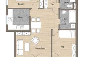 Helle 3-Zimmer Wohnung mit großem Balkon – 70619 Heumaden, Stuttgart – Vorschaubild 19