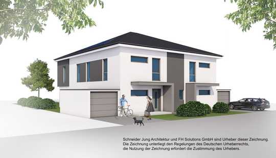 Bild von *** Wiesbaden-Südost / individ. planb. DHH_Neubau (mit FESTPREIS u. verbindl. Terminschiene) m. KG.
