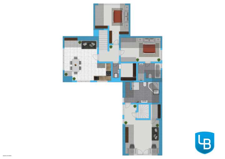 Dachgeschoss und Einliegerwohn