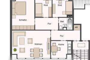 Nähe DIAKO |  4-Zimmer-Dachgeschoss-Wohnung – Die vollständige Adresse der Immobilie erhältst du vom Anbieter., 28239 Ohlenhof, Bremen – Vorschaubild 18