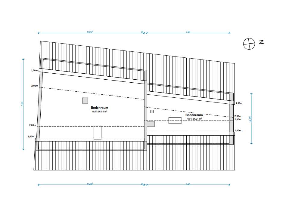 Grundriss Spitzboden