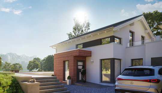 Bild von Bestpreisgarantie bei Bien-Zenker - Traumhaus mit Garage, Dachterrasse & eigenem Eingang zum Bür