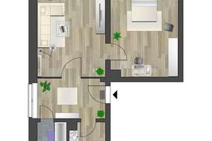2-Raum-Wohnung in begrünter Wohnlage – L.-Ebersberger-Str. 23, 9127 Gablenz, Chemnitz – Vorschaubild 5