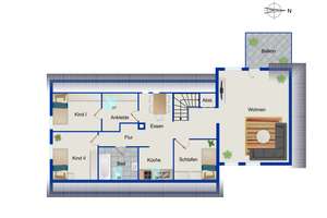 Feines Wohnhaus mit großzügigem Raumangebot für 1-2 Familien in Top-Lage von Oldenburg - Eversten – Die vollständige Adresse der Immobilie erhältst du vom Anbieter., 26131 Eversten, Oldenburg (Oldenburg) – Vorschaubild 17