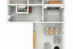 Helle Dachgeschoss-Wohnung mit Balkon – Schwerter Str. 315, 44287 Aplerbeck (Ortsteil), Dortmund – Vorschaubild 3