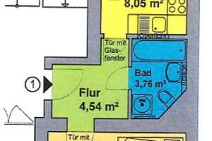 Frei ab sofort ! Küche mit Balkonzugang / Laminat / Bad mit Wanne  u.v.m. – Fürstenstraße 62, 9130 Sonnenberg, Chemnitz – Vorschaubild 15