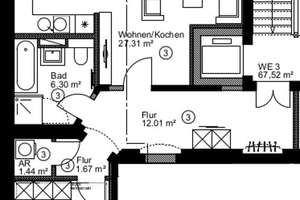 Die ist es! + Parkett + Fußbodenheizung + Lift + ruhige Lage + Wanne & Dusche + 10m² Balkon – Schönbachstraße 89, 4299 Stötteritz, Leipzig – Vorschaubild 6