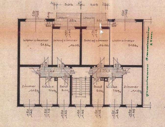 1. Obergeschoss Haus A