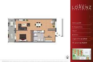 Moderne 2 Zimmerwohnung zur Miete mit Balkon in Lübeck St. Lorenz - Wentzel Dr. – 23554 Sankt Lorenz Nord, Lübeck – Vorschaubild 6