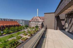 Riversideplatz Erlangen: Helle 3-Zimmer-Wohnung mit 30 m² Dachterrasse und 2 TG-Stellplätzen – 91052 Rathausplatz, Erlangen – Vorschaubild 3