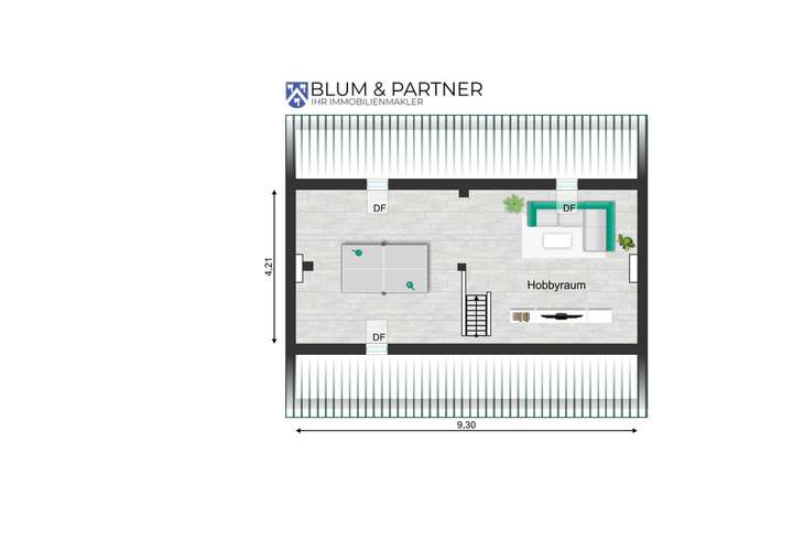 Grundriss Spitzboden