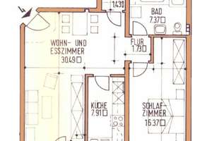 Schöne Wohnung mit Weitblick schöner Lage von Trier-Ruwer
mit viel Grün – Die vollständige Adresse der Immobilie erhältst du vom Anbieter., 54292 Ruwer/Eitelsbach, Trier – Vorschaubild 2