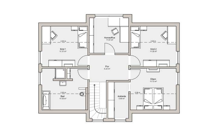Grundriss Dachgeschoss