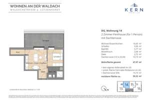 SINGLE-WOHNUNG! 2-Zimmer-Wohnung mit großzügiger Dachterrasse und viel Wohnflair (Wohnung 14, DG) – Waldachstraße 5, 72178 Waldachtal – Vorschaubild 2