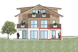 Exklusive 2-Zimmer-EG-Wohnung in Oberstdorf mit sonniger Terrasse und kompakten Gartenanteil