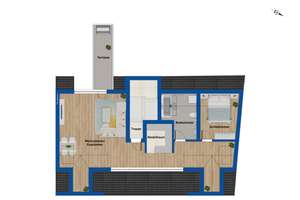 Traumhafte Dachgeschosswohnung mit großer Sonnenterrasse über den Dächern von Hannover-Hainholz – Die vollständige Adresse der Immobilie erhältst du vom Anbieter., 30165 Hainholz, Hannover – Vorschaubild 10