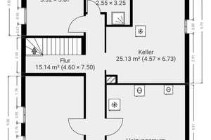 Freistehendes EFH ca. 190 m² Wfl. m. Garten+Einliegerwohnung, komplett unterkellert inkl. Einzelgar. – Würzburg – Vorschaubild 46