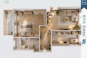 ++ Stilvolle 2-Zimmer-Wohnung im Denkmal – Balkon, Parkett & durchdachter Grundriss ++ – Die vollständige Adresse der Immobilie erhältst du vom Anbieter., 4159 Möckern, Leipzig – Vorschaubild 9
