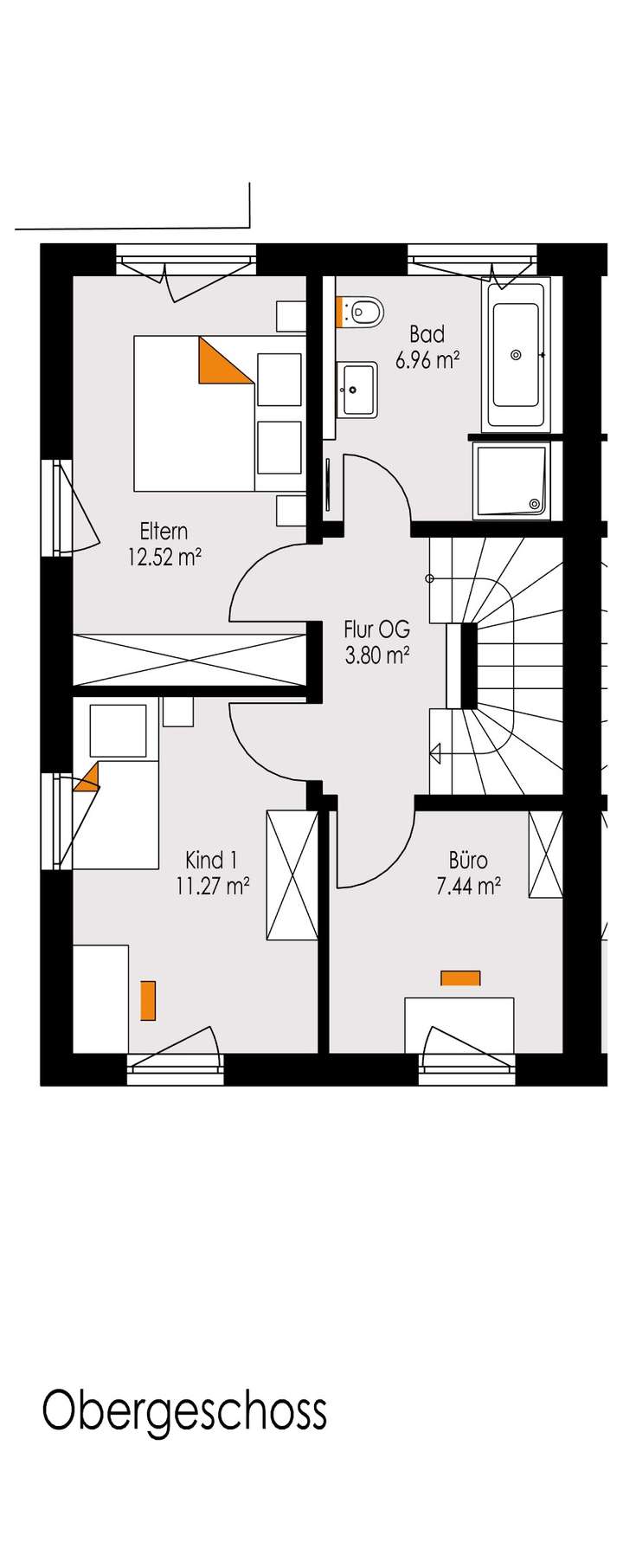 Grundriss 1. Obergeschoss
