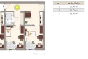 Erstvermietung Moderne 2-Zimmer-Wohnung mit Balkon in Bonn-Poppelsdorf 59m2 – Karlrobert-Kreiten-Straße 2, 53115 Poppelsdorf, Bonn – Vorschaubild 12