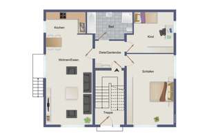 Helle 3-Zimmer-Hochparterre-Wohnung mit eigenem Garten & Einbauküche! – Die vollständige Adresse der Immobilie erhältst du vom Anbieter., 41199 Odenkirchen-Mitte, Mönchengladbach – Vorschaubild 14