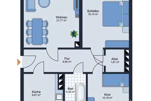 Top Ausgangsbasis • 2-4 Zimmer • Garage • neue Heizungsanlage • Einbauküche • frei zur Vermietung – Die vollständige Adresse der Immobilie erhältst du vom Anbieter., 9126 Lutherviertel, Chemnitz – Vorschaubild 3