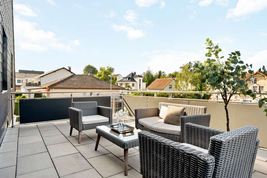 Immobilie in Bodenheim - Wohnen mit Wow-Effekt: Maisonette mit Traumterrasse - Bild 1