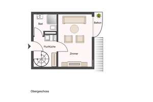 Charmante 2-Zimmer-Maisonette-Wohnung mit Balkon in Wolbeck – 48167 Wolbeck, Münster – Vorschaubild 11