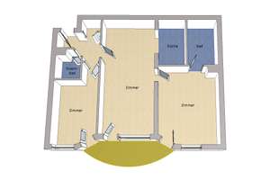 IMMOBERLIN.DE - Komfortable Wohnung mit Balkon & Rezeption beim Mauerpark – Die vollständige Adresse der Immobilie erhältst du vom Anbieter., 10435 Prenzlauer Berg, Berlin – Vorschaubild 9