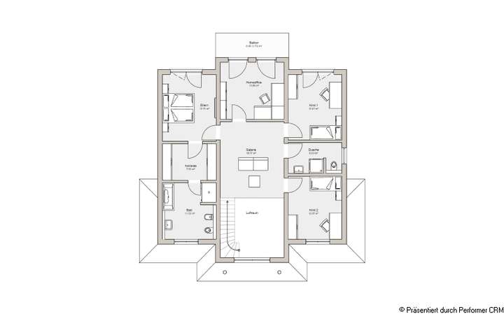 Grundriss Obergeschoss