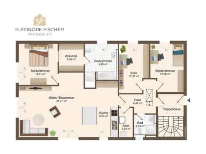 Sonnige shops 4-5 Zimmerwohnung mit Balkon und Terrasse, EBK