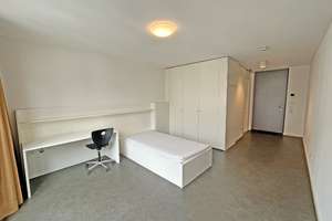 7045 - Teilmöbliertes 1-Zimmer-Apartment mit Gemeinschaftsküche nähe Günther-K – Die vollständige Adresse der Immobilie erhältst du vom Anbieter., 76135 Weststadt, Karlsruhe – Vorschaubild 3