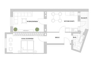 Moderne 2,5-Zimmer-Wohnung mit neuer Einbauküche und Balkon – Die vollständige Adresse der Immobilie erhältst du vom Anbieter., 40223 Bilk, Düsseldorf – Vorschaubild 8