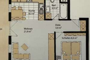 Ruhige 2- Zi DG Wohnung mit Bergblick – Die vollständige Adresse der Immobilie erhältst du vom Anbieter., 83224 Grassau – Vorschaubild 5