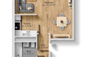 Gemütliche 2-Raum-Wohnung mit Einbauküche – Paul-Bertz-Straße 161, 9120 Helbersdorf, Chemnitz – Vorschaubild 11